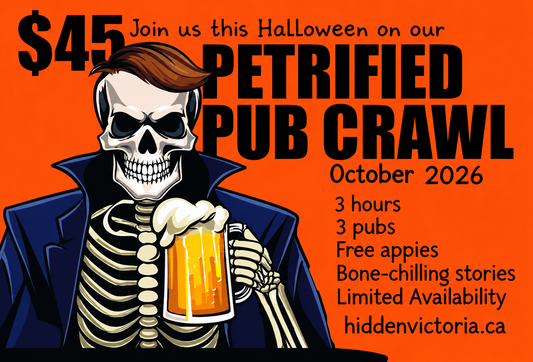 Cover flyer picture and text for Petrified Pub Crawl